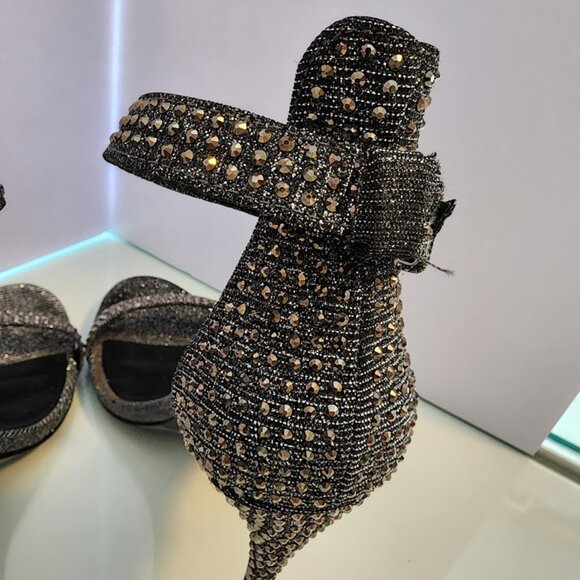 Steven Madden Rhinestone Mischa Heels Size 8 - Picture 6 of 8